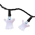 Goldengifts 20 LED Warm White Ghost Lighted Halloween Lights, 1.5 in. x 8.66 ft. x 8.6 ft. GO2513432